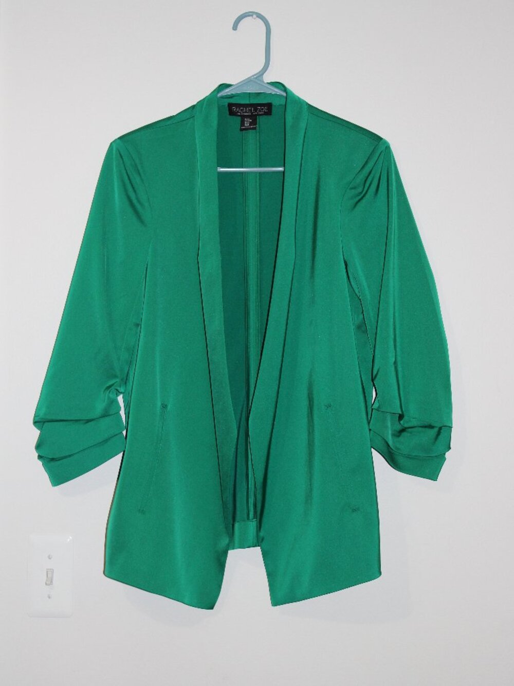 Rachel Zoe Women's Ruched Sleeve Open Blazer